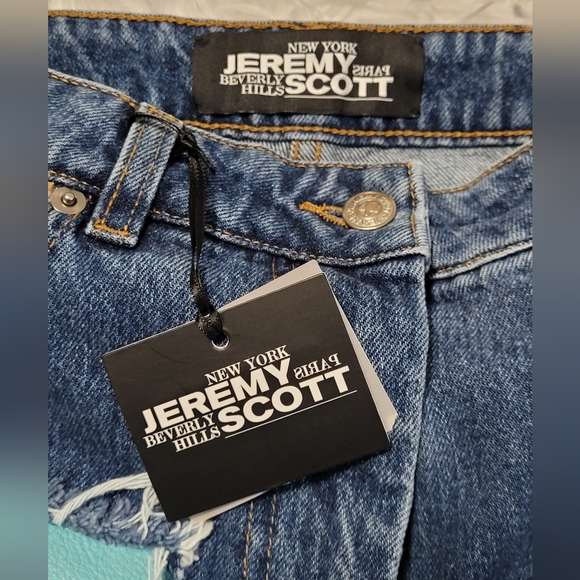 NWT Jeremy Scott Patchwork Jeans Size 6 Made in Italy - Picture 3 of 12